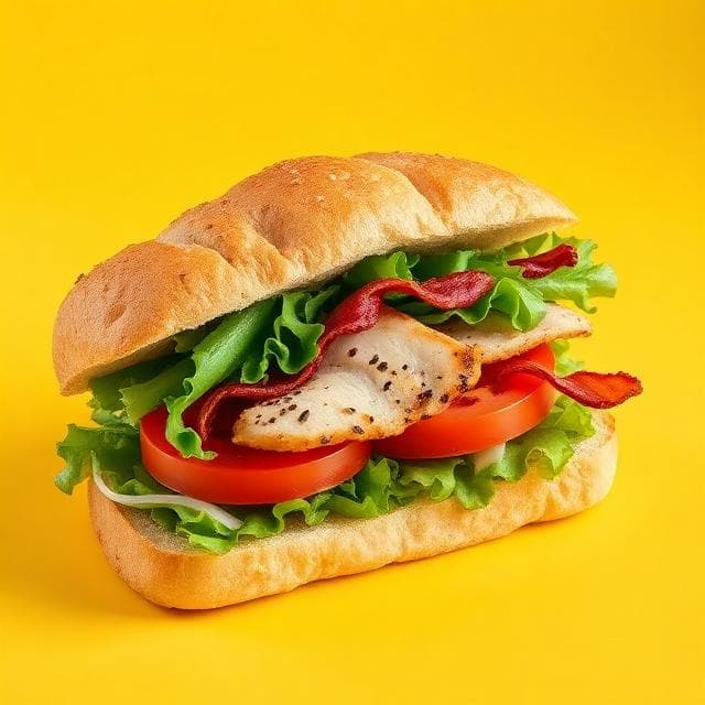 Zestaw kanapka i napój